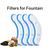 Filtro de substituição 4pcs para bebedouro de água para cães e gatos Filtros de carvão ativado para bebedouros de água