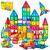 Brastoy Blocos De Construção Magnéticos Coloridos 130Pecas Montessori Educativos Brinquedos Para Crianças
