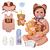 BRASTOY Boneca Bebê Reborn 48cm Ursinho Menino Corpo De Silicone Pode Tomar Banho Presente Para Crianças