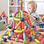 Magnético conjunto Blocos de Construção 128pecas Bolas E Hastes Brinquedo Montessori Brinquedos Educativos